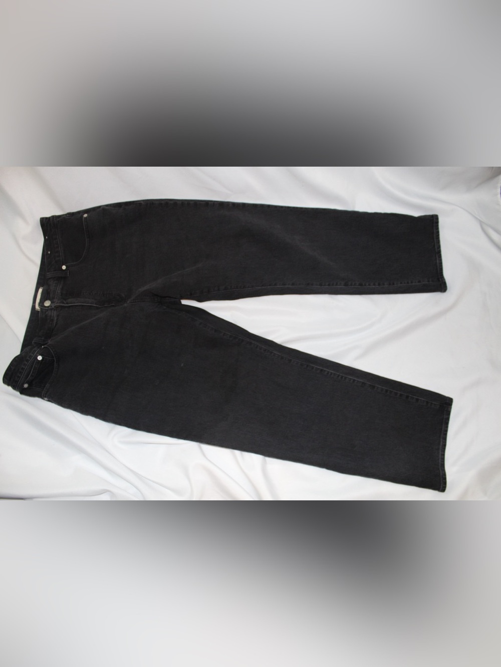 Madewell Curvy 90s Straight Jeans Women's Size 32 Black High Rise Denim